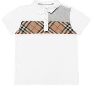 Burberry check polo shirt